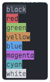 picocolors bg colors